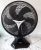 Ventilador de Mesa Britânia Super 40 com 3 Velocidades, 6 Pás, 130W – Preto