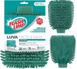 Luva de Microfibra Flash Limp Verde Água