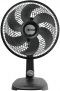 Ventilador de Mesa, TS30, Preto/Dourado, 110v, Mallory