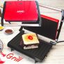 Grill Arno Compact Uno com Antiaderente – Vermelho