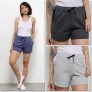 Kit 3 Shorts Básicos Feminino – Preto+Cinza