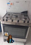 Fogão Esmaltec 5 Bocas Ágata com Acendimento Automático – Inox