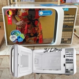 Forno de Micro-ondas Midea Branco Espelhado – 31 Litros