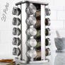 Porta Temperos Condimentos Aredondado Aço Inox 20 Potes