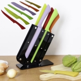 Conjunto de 6 Facas com Cepo Coloridas – La Cuisine