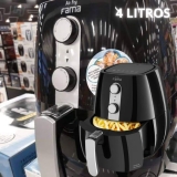 Fritadeira Elétrica Sem Óleo/Air Fryer Fama – Air Fry Preta 4L com Timer