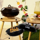Churrasqueira portátil a carvão 14” Preta – Casual Home