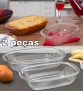 Conjunto de Assadeiras Sempre – Retangular Vidro 2 Peças 15120200791391