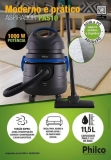 Aspirador de Pó Philco 1000W Pas10 – Preto e Azul