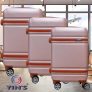 Conjunto de Malas para Viagem Yins Brasil YS21067VD com 3 peças com Rodas Giro 360º – Rose