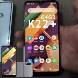 Smartphone K22+ LG, com Tela de 6,2″, 4G, 64GB e Câmera Dupla de 13 MP + 2 MP