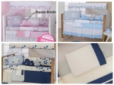 Enxoval De Bebe Kit Berço Americano Nuvem 10pçs