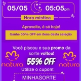 Hora Mistica Natura 55% de Desconto nos itens da seleção do Link