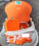 Cadeira De Alimentação, Laranja/Branco, Bebeliê – CAP-02, Mk Sul, Laranja/Branco