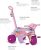 Triciclo Motoka Passeio e Pedal Gatinha, Bandeirante, Rosa