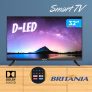 Smart TV HD D-LED 32” Britania BTV32G70N5CBLH – Wi-Fi 2 HDMI 1 USB