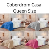 Coberdrom Casal Queen Size Pele de Carneiro Sherpa