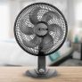 Ventilador de Mesa, Olimpo TS, Preto, Mallory