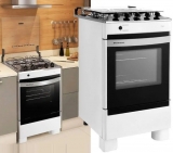 Fogão 4 Bocas Brastemp Branco – Acendimento Automático BFO4 NAB