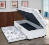 Cama Box Conjugada Solteiro Lightspuma Carol Espuma D28 com Cama Auxiliar 61x88x188 cm