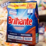 Sabão em Pó Brilhante Limpeza Total Profissional – Concentrado 5,6kg