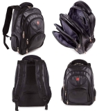 Mochila Executiva Pu, Swissland, Unissex, Preto