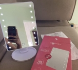 Espelho de Mesa com Led, 180º, Brilho Ajustável – Essenza