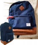 Mochila Casual, Poliester, Unissex, Azul Escuro