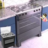 Fogão 5 Bocas Mueller Preto Acendimento Automático – Easy Clean Fratello