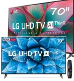Smart TV UHD 4K LED 70” LG 70UN7310PSC Wi-Fi – Bluetooth HDR Inteligência Artificial 3 HDMI 2 USB