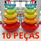 Conjunto de Tigelas de Vidro 10 Peças Casambiente JGTI002/02