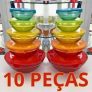 Conjunto de Tigelas de Vidro 10 Peças Casambiente JGTI002/02