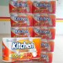 Papel Toalha Kitchen Jumbo Folha Dupla – Pack com 3 rolos de 110 unidades de 19×22 cm cada