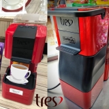Cafeteira Espresso TRES Pop Plus Vermelha – 3 Corações