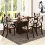 Mesa de Jantar com 6 Cadeiras Viero Dulce Choco/Passion