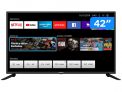 Smart TV LED, 42” Polegadas, BTV42G70N5CF, Com conexão Wi-Fi, 2 entradas HDMI, Processador Quad-Core, Britânia