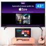 Smart TV Full HD LED 43” AOC 43S5195/78G – Wi-Fi 3 HDMI 1 USB