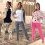 Pijama Bicolor Manga Longa Click Mais Bonita