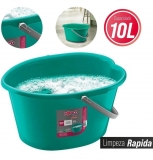 Balde Sekito com Régua de Litragem, 10 L, Verde, Noviça