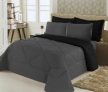 Edredom Casal Preto/Cinza 01 Peça Dupla Face Ternura Poliéster