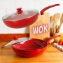 Frigideira Wok DreamCook antiaderente 32cm com tampa – Classic Home
