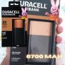 Carregador Portátil, Duracell, Preto/Dourado