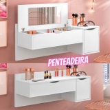 Penteadeira Albatroz Blush com 2 Portas