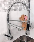 Torneira para Cozinha Gourmet Dupla de Mesa – com Monocomando Nell AM-2679