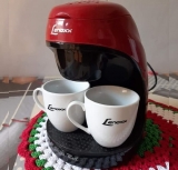Cafeteira Elétrica Lenoxx PCA 031 Preta e Vermelha – 2 Xícaras