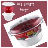 Cuscuzeira Para Microondas, Vermelho, Euro
