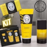 Kit Perfume Giorno Uomo Black Oud Masculino – Deo Colônia 100ml com Shampoo 2 Unidades ou Kit Shampoo Sabonete e Desodorante Giorno Uomo – Black Oud