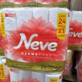 Neve Papel Higiênico Toque de Seda, 24 Rolos