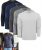 Kit 5 Camisetas Manga Longa Masculinas Slim Fit Novastreet