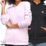 Jaqueta Adidas 3 Listras Capuz Feminina